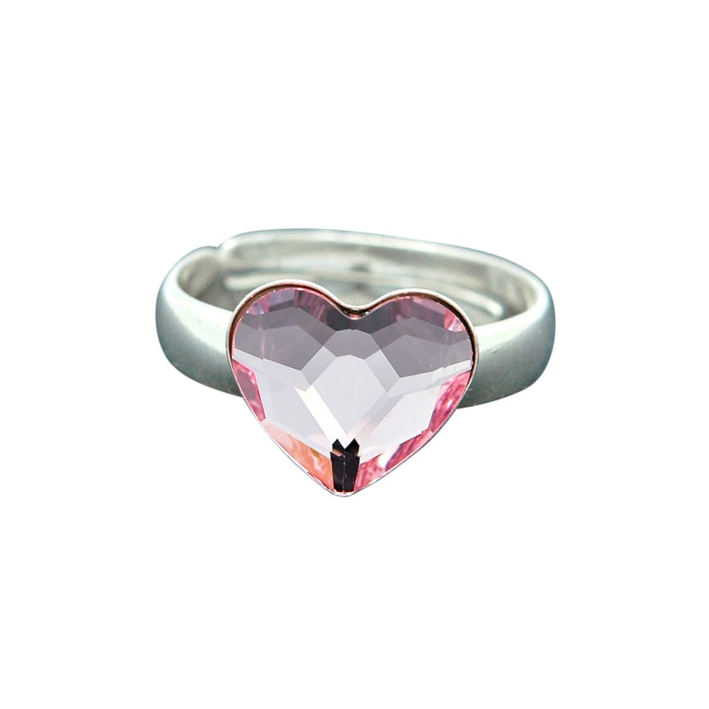 Silver Heart Rosaline Ring