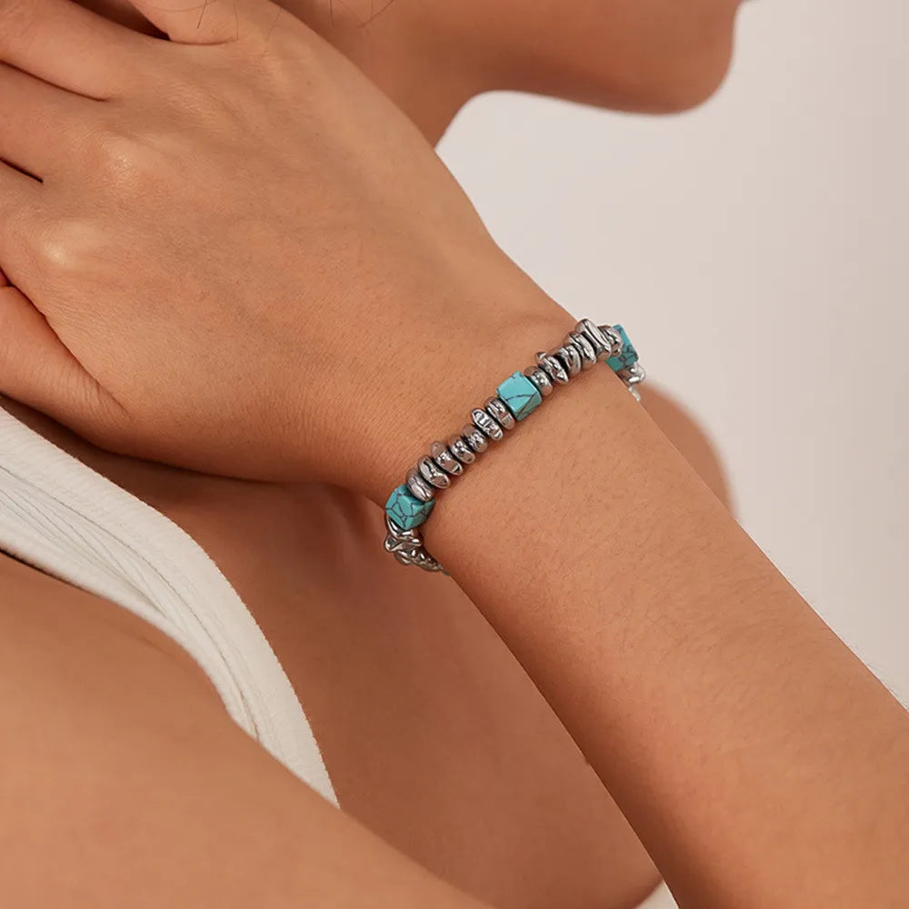Turquoise Hematite Bracelet