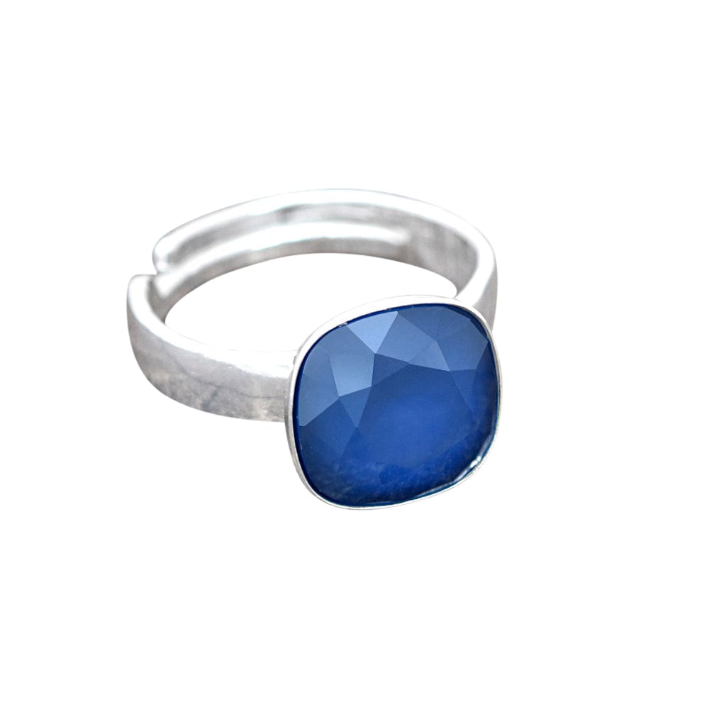 Silver Royal Blue Stone ring