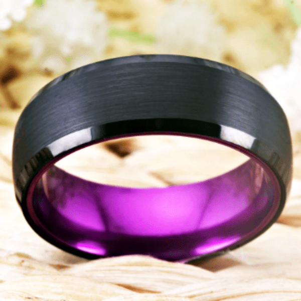 Purple Wedding Ring for Men