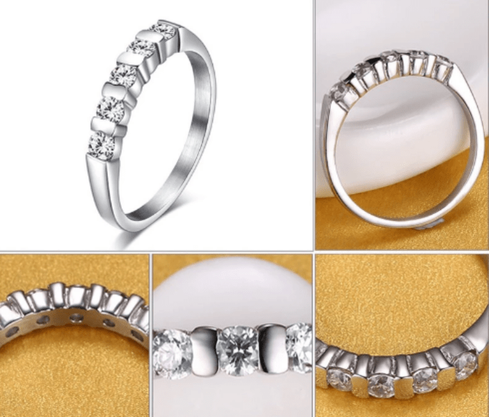 Women CZ  Engagement ring