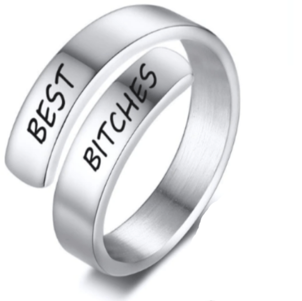 Spiral Twist Wrap Ring - Best Bitches