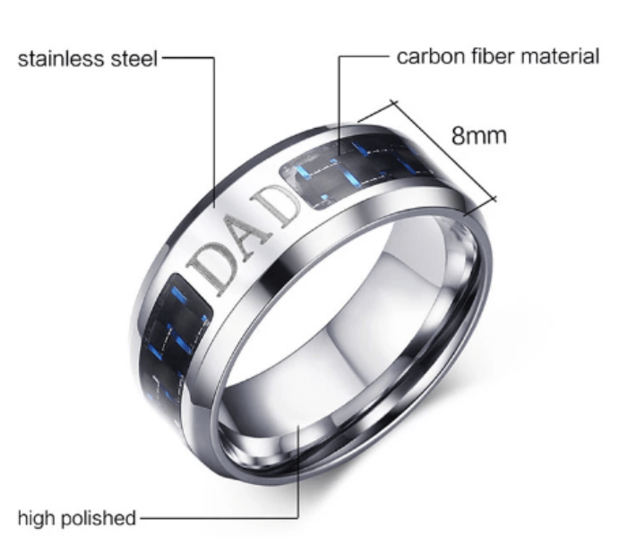 Silver Dad Ring