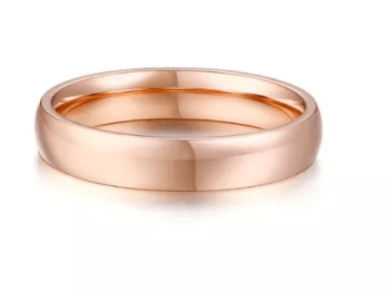 Simple Rose Gold Plain Wedding Ring