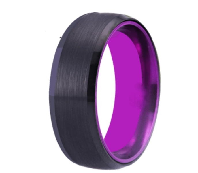 Purple Wedding Ring for Men