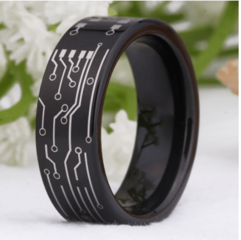 Tungsten Black Wedding Ring