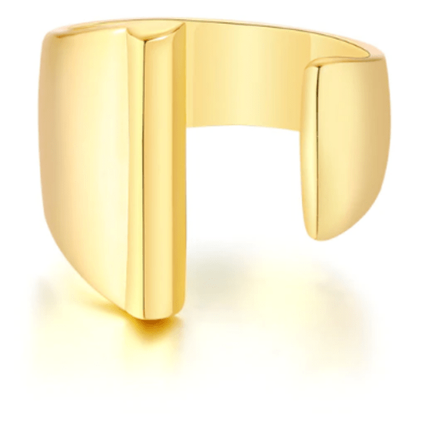 Women Gold Letter  Initial Ring