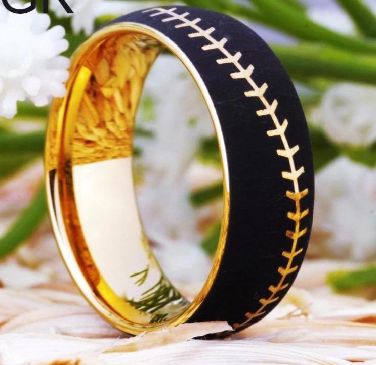 Tungsten  Baseball Ring