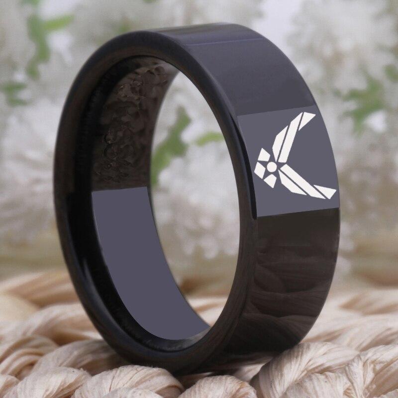 Tungsten Air Force Ring