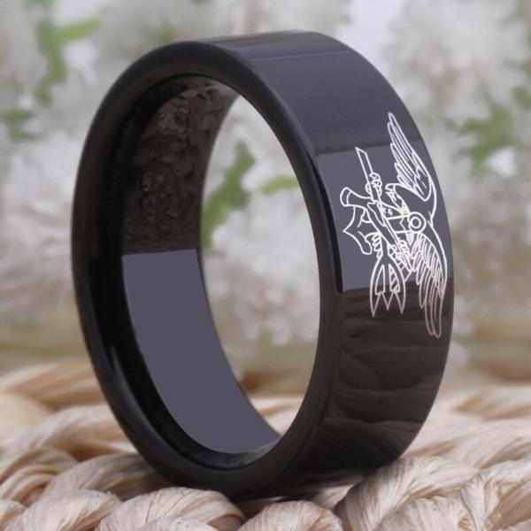 Tungsten Military Ring
