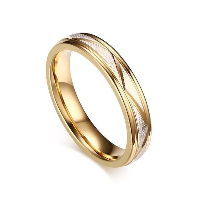 Two-Toned Women Wedding Band