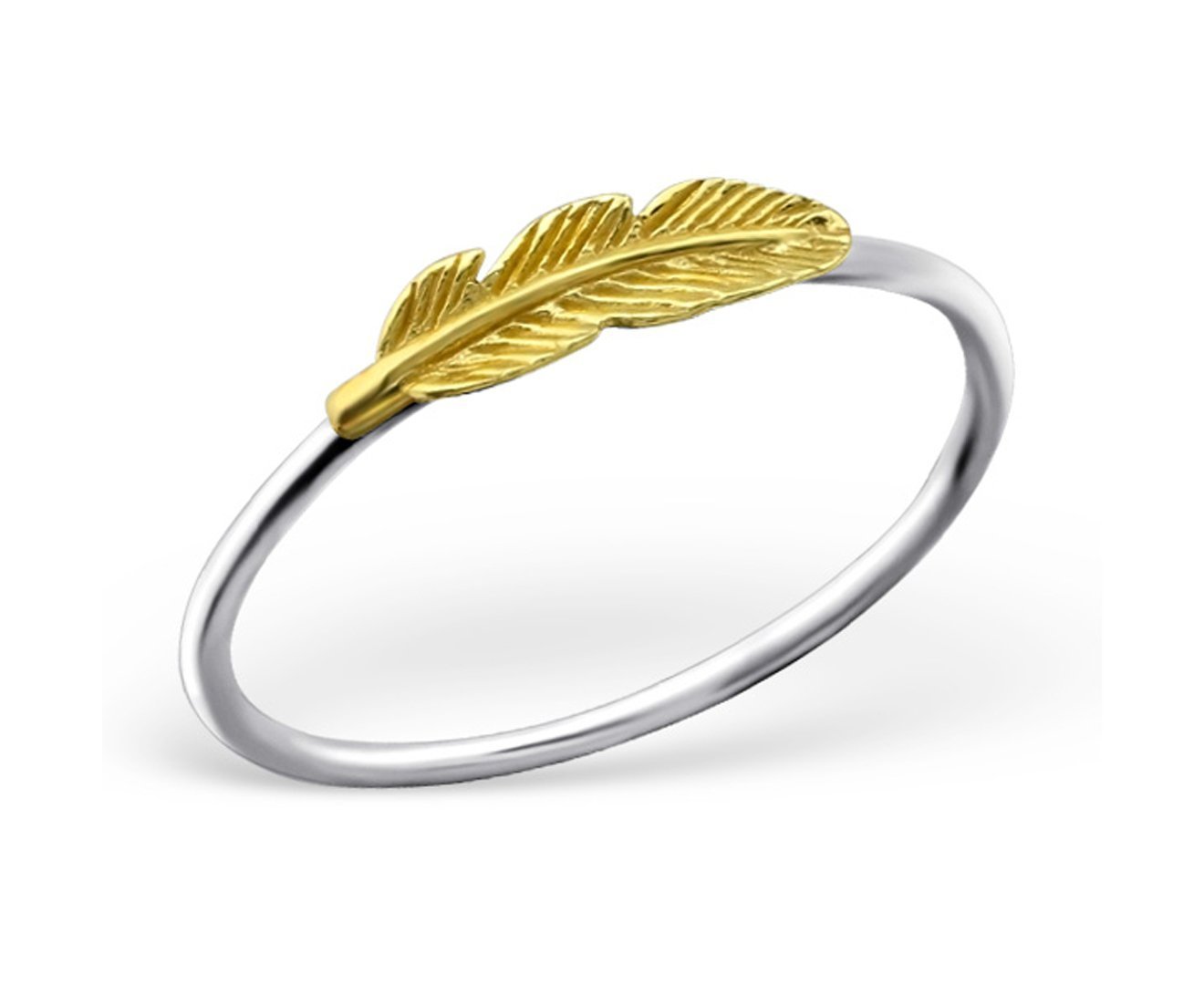 Sterling Silver Feather Ring