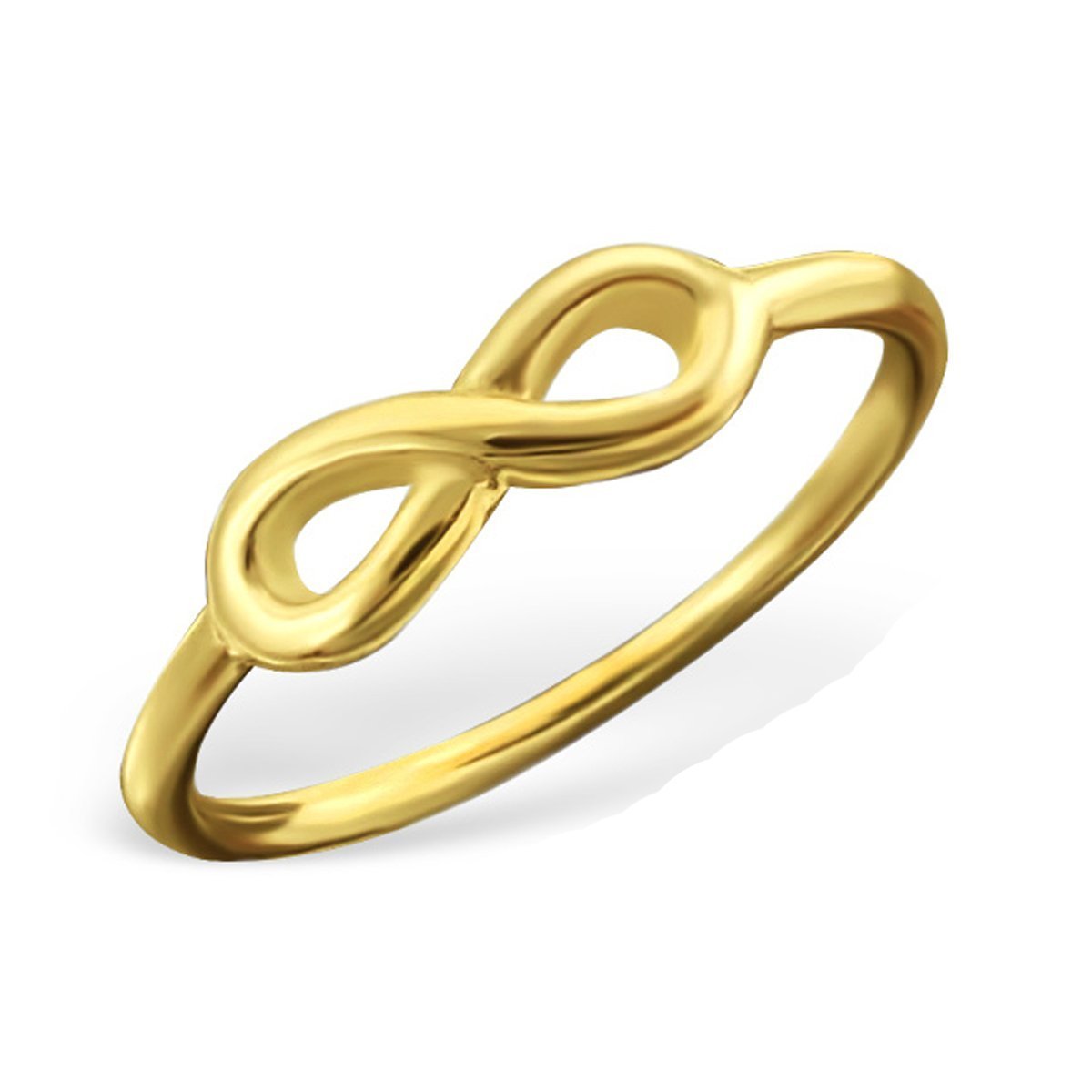 Gold Plated Silver Infnity Midi Ring