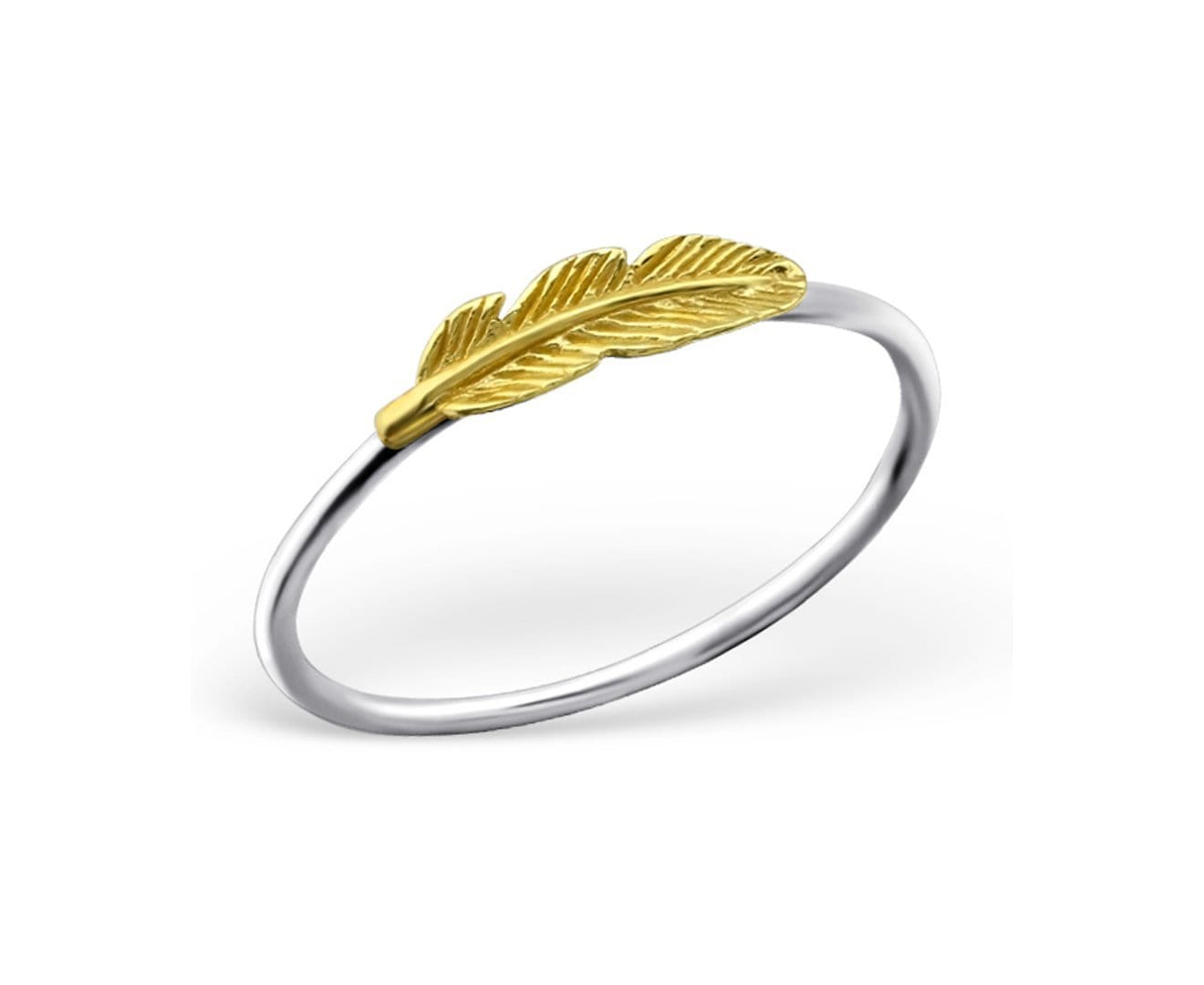 Sterling Silver Feather Ring