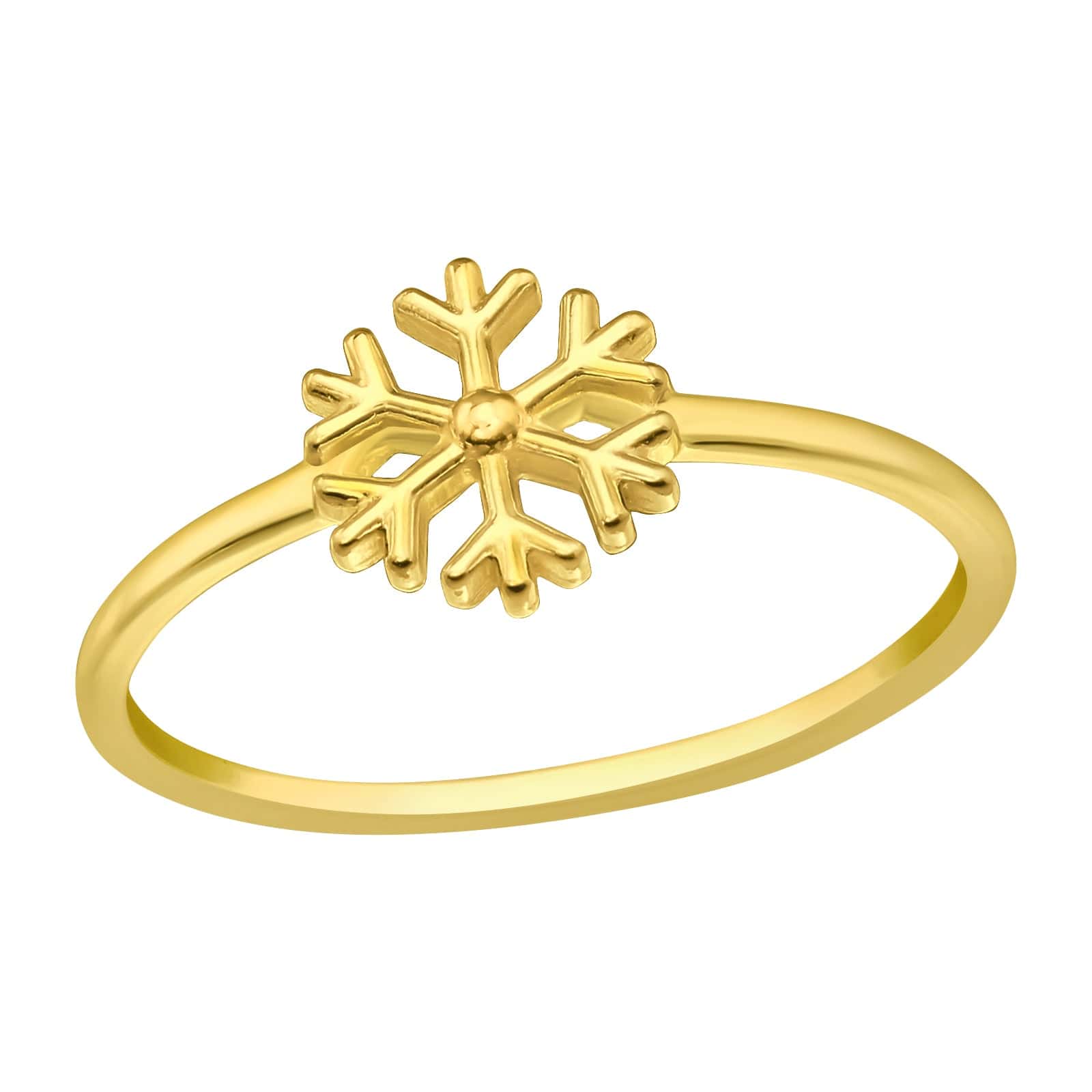 Gold Snowflake Ring