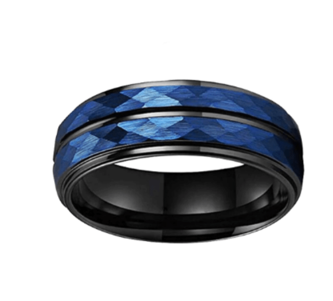Blue Engagement  Ring for Men