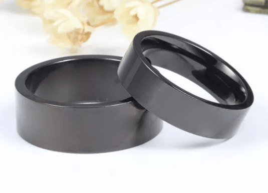 Black  Wedding Engagement Ring for Men