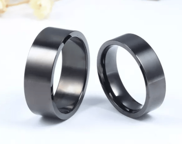 Black  Wedding Engagement Ring for Men