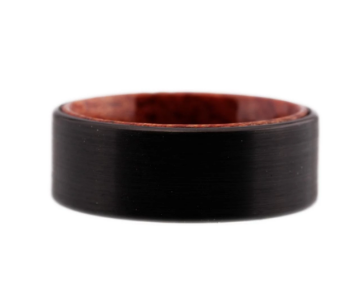 Black Wood Wedding Ring for Men