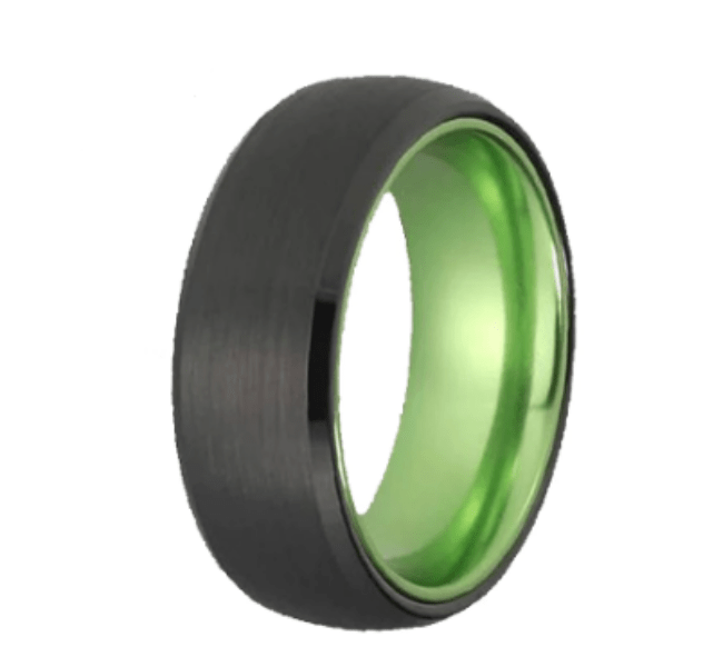 Black and green online ring