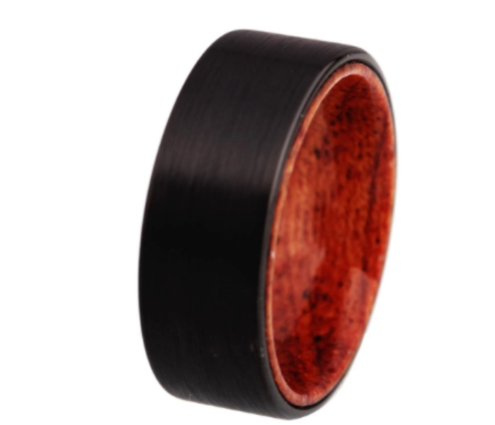 Black Wood Wedding Ring for Men