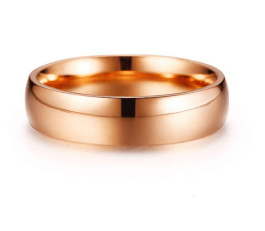 Classic Stainless Steel Personalized Wedding Ring