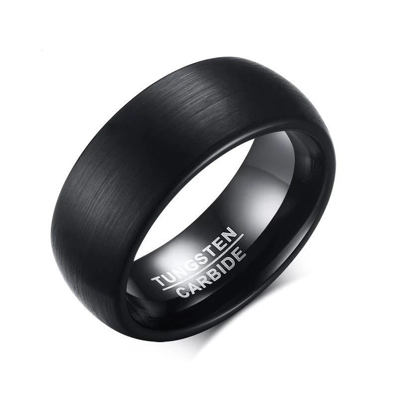 Tungsten Carbide  Black Ring