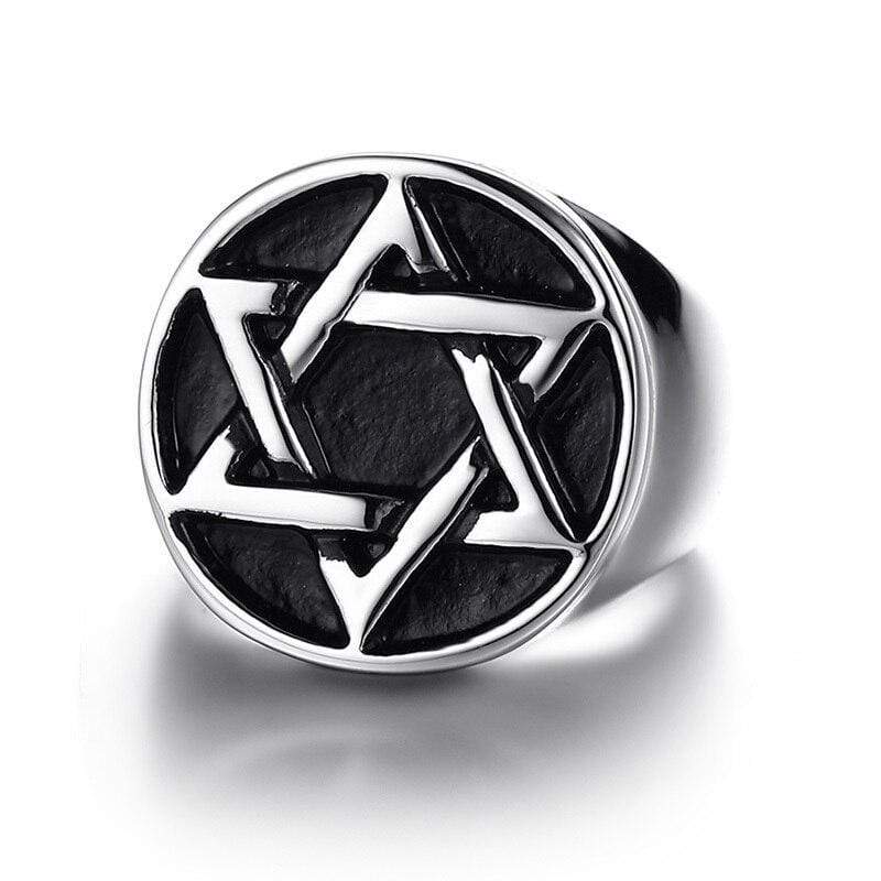 Mens Star Of David Ring