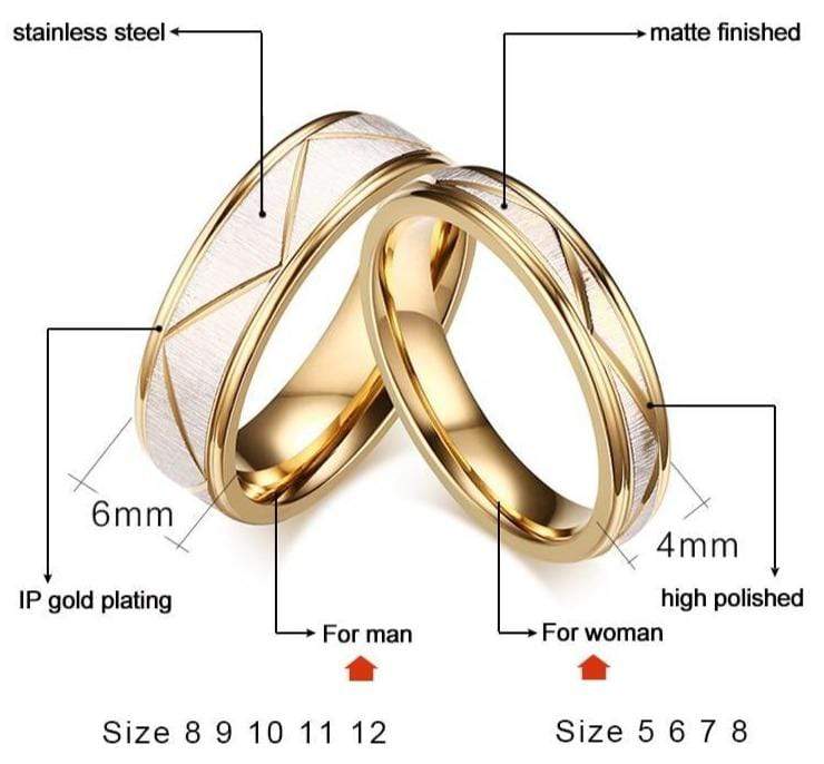 Two-Toned Engrave Mens Wedding Band Ring