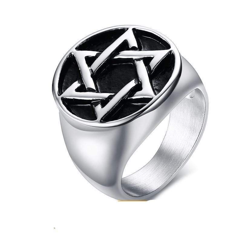 Mens Star Of David Ring