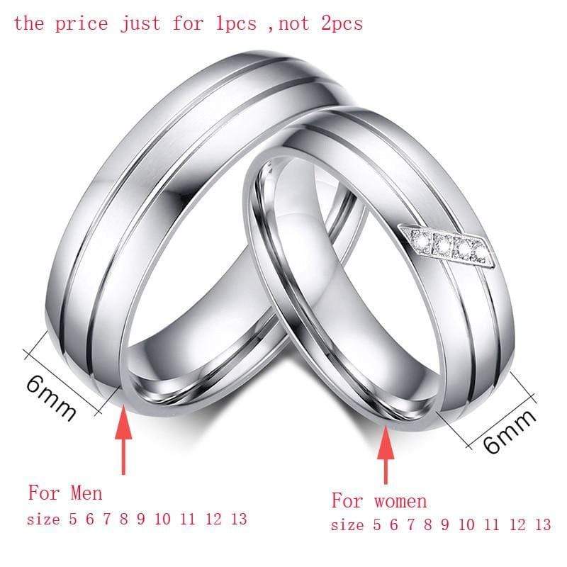 Mens Silver Steel Wedding Band Ring